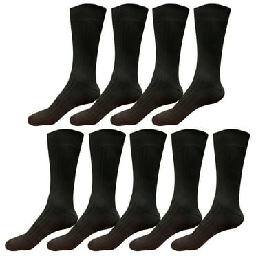 98% Cotton Classic Business Comfortable Soft Breathable Lightweight Casual Socks 6 Pack Mens Dress Socks